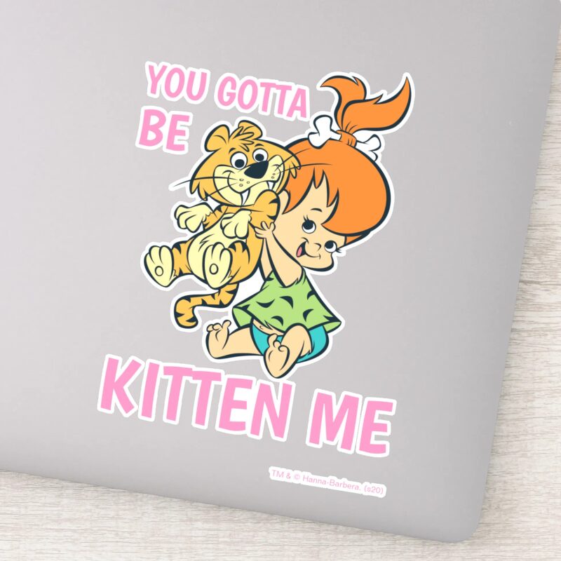 The Flintstones Pebbles Her Tiger Sticker