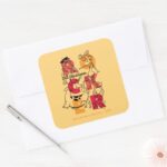 The Flintstones ROCKER Square Sticker