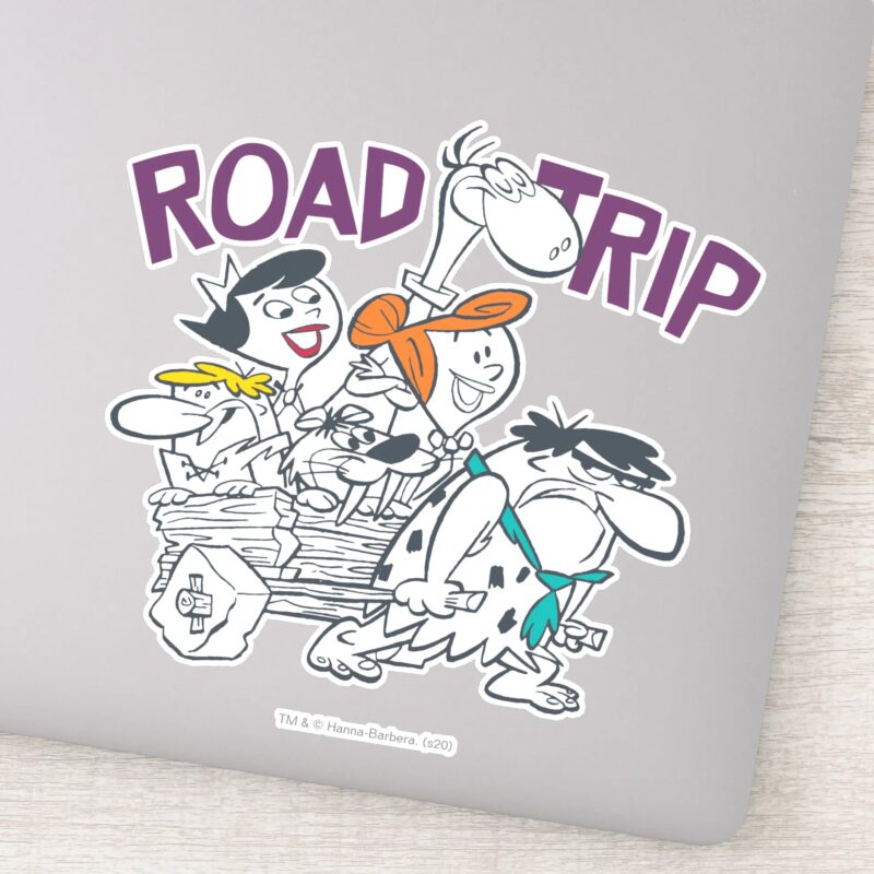 The Flintstones Road Trip Sticker The Flintstones Road Trip Sticker