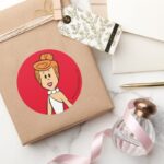 The Flintstones Wilma Flintstone Classic Round Sticker