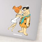 The Flintstones Wilma Kissing Fred Sticker