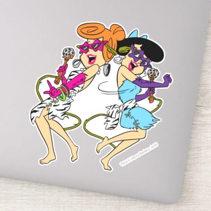 The Flintstones Wilma Betty Rock Stars Sticker