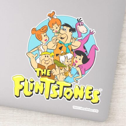 The Flintstones And Rubbles Family Graphic Sticker