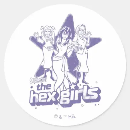 The Hex Girls Star Power Classic Round Sticker