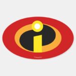 The Incredibles Logo Oval Sticker