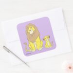 The Lion King Mighty Kings Square Sticker