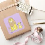 The Lion King Mighty Kings Square Sticker