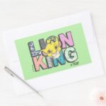 The Lion King Simba Roar Rectangular Sticker