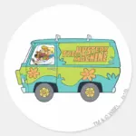The Mystery Machine Left Side Classic Round Sticker