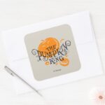 The Pumpkin King Pumpkin Graphic Square Sticker