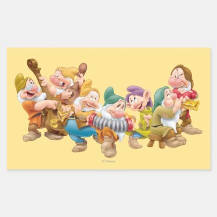 The Seven Dwarfs 3 Rectangular Sticker