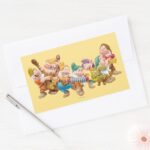 The Seven Dwarfs 3 Rectangular Sticker