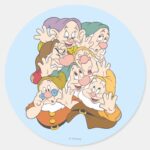 The Seven Dwarfs Classic Round Sticker
