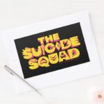 The Suicide Squad Character Icon Logo Rectangular Sticker