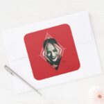 The Suicide Squad Harley Quinn Diamond Target Square Sticker