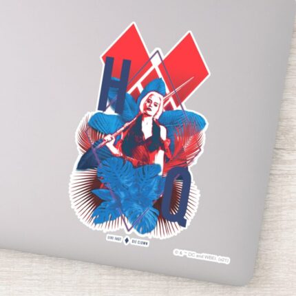 The Suicide Squad Harley Quinn Fern Diamonds Sticker