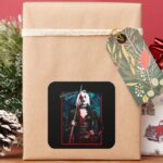 The Suicide Squad Harley Quinn Green Ferns Square Sticker