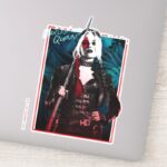 The Suicide Squad Harley Quinn Green Ferns Sticker