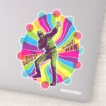 The Suicide Squad Polka Dot Man Psychedelic Sticker