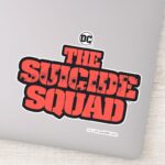 The Suicide Squad Red And Black Logo Sticker