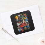 The Suicide Squad Stylized Avatars Square Sticker