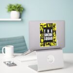 The Suicide Squad Yellow Black Icon Blocks Sticker
