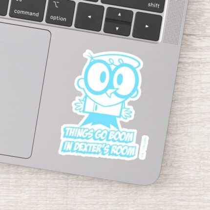 Things Go Boom In Dexters Room Sticker