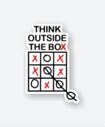 Think Outside The Box Sticker