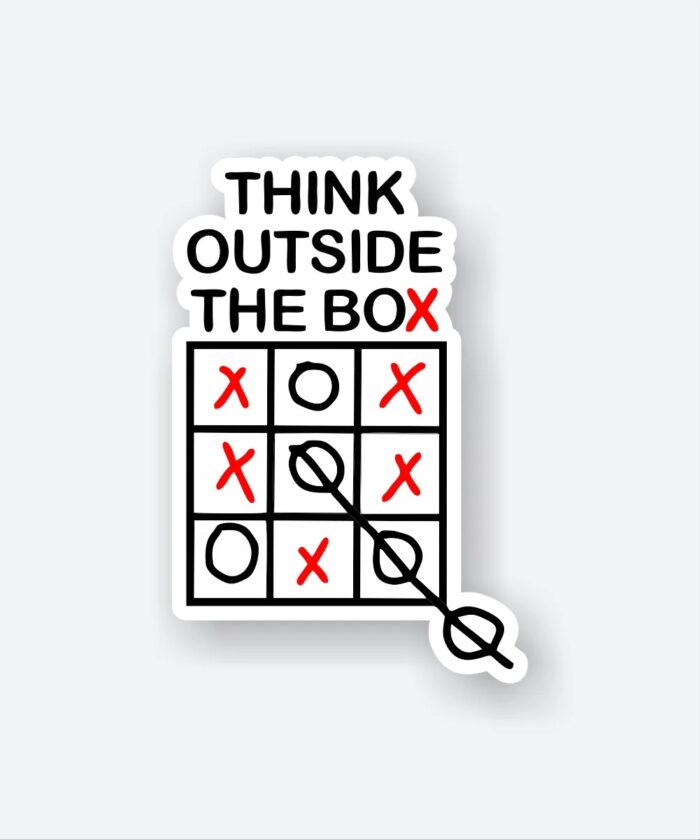 Think Outside The Box Sticker