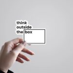 Think Outside The Box Witty Stickers