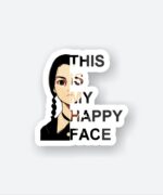 This Is My Happy Face Sticker