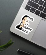 This Is My Happy Face Sticker