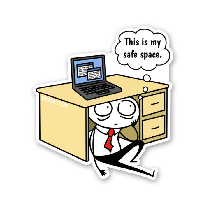 This Is My Safe Space Sticker