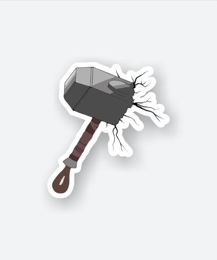 Thor Old Mjolnir Sticker