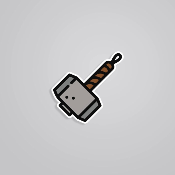 Thors Hammer Mjolnir Movies Stickers
