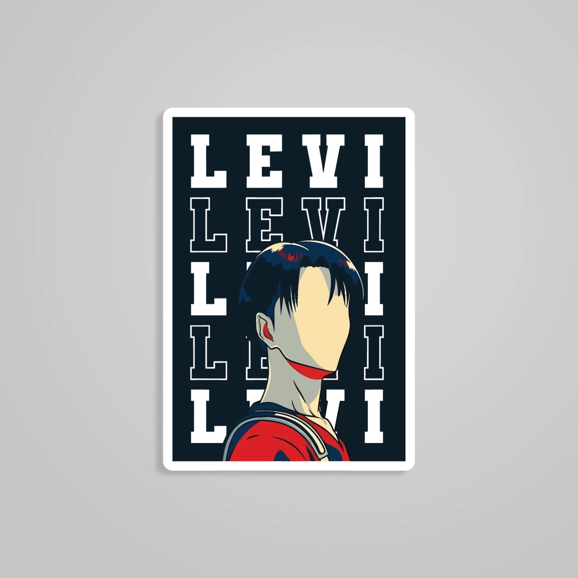 Titan Slayer Levi Anime Stickers