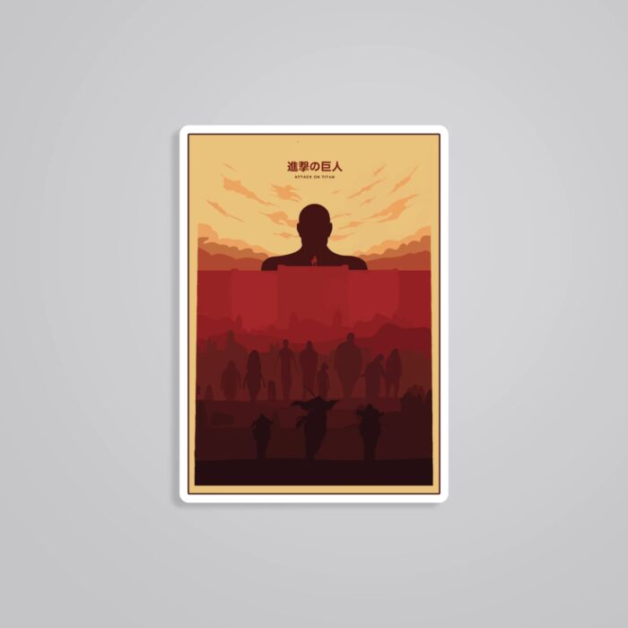 Titans And Survey Corps Anime Stickers