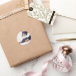 Tom And Jerry Read A Book Classic Round Sticker