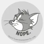 Tom And Jerry Tom Says Nope Classic Round Sticker
