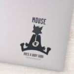 Tom Ate Jerry Silhouette Sticker