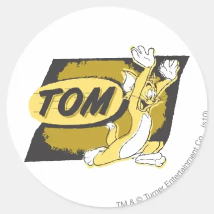 Tom Chasing Classic Round Sticker