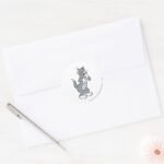 Tom Shocked Classic Round Sticker