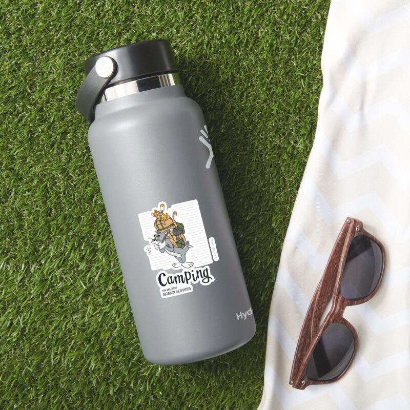 Tom Jerry Camping Sticker