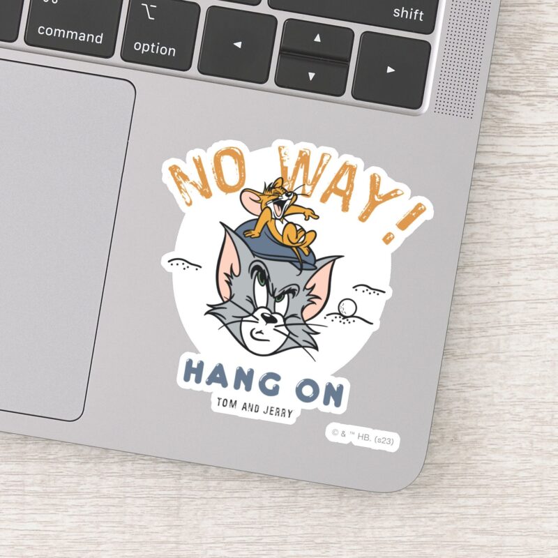 Tom Jerry Golfing No Way Sticker