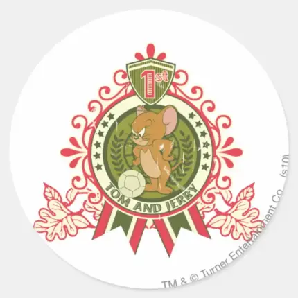 Tom And Jerry 1st Place 3 Classic Round Sticker