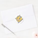 Tom And Jerry Basketball 2 Classic Round Sticker