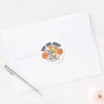 Tom And Jerry Basketball 4 Classic Round Sticker