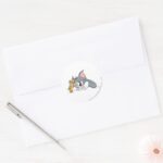 Tom And Jerry Best Buds Classic Round Sticker