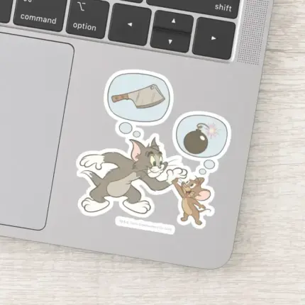 Tom And Jerry Evil Thoughts Sticker