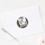 Tom And Jerry Justice The Hard Way Classic Round Sticker